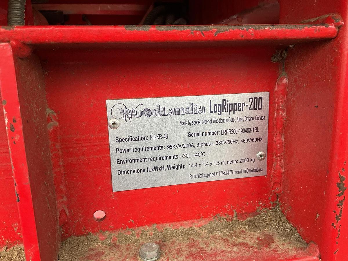 Used Woodlandia 200 Logripper