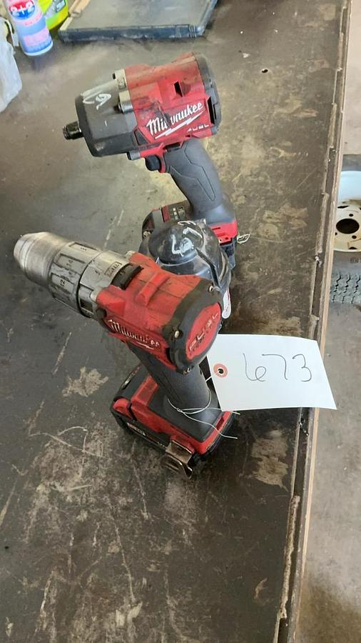 Used Milwaukee Drill and Impact