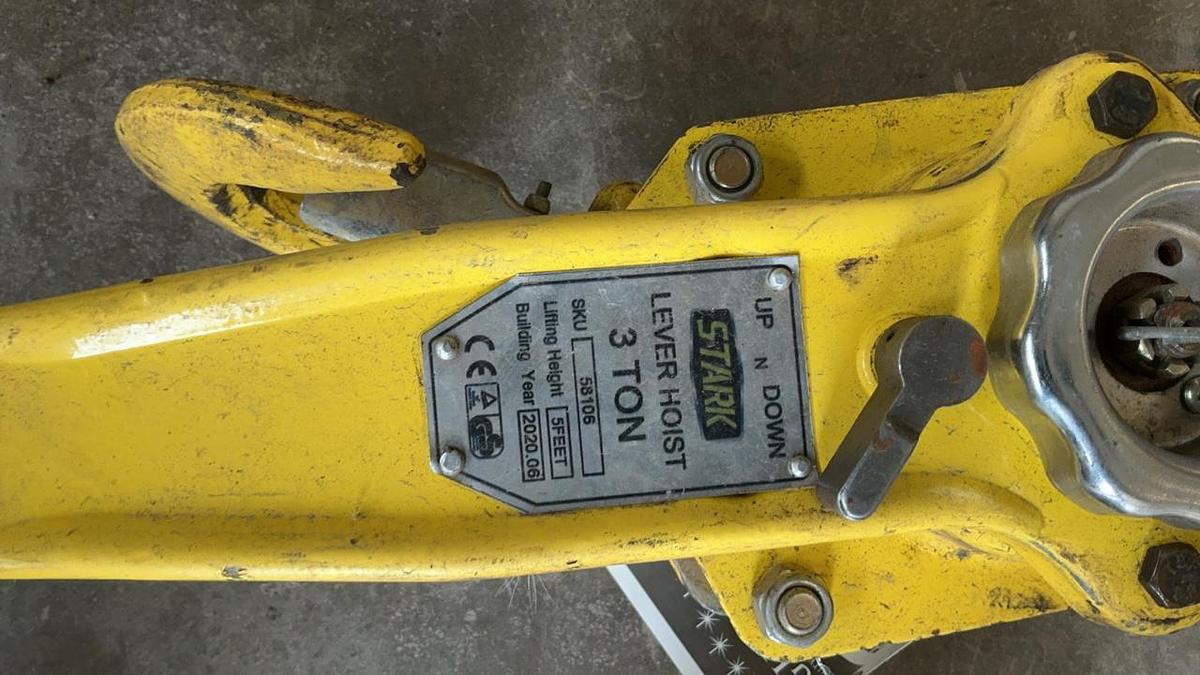 Used Lever Hoist and Lever Binders