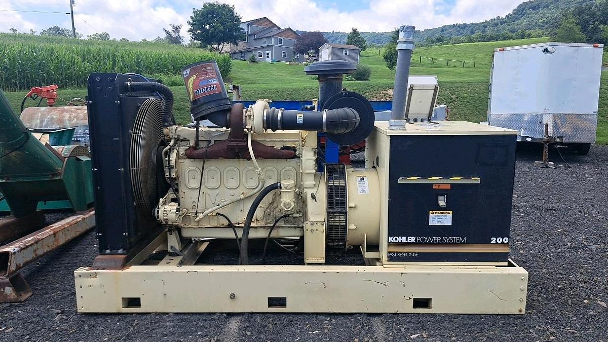 Used Detroit 671 Genset with Kohler 200R0ZD Generator