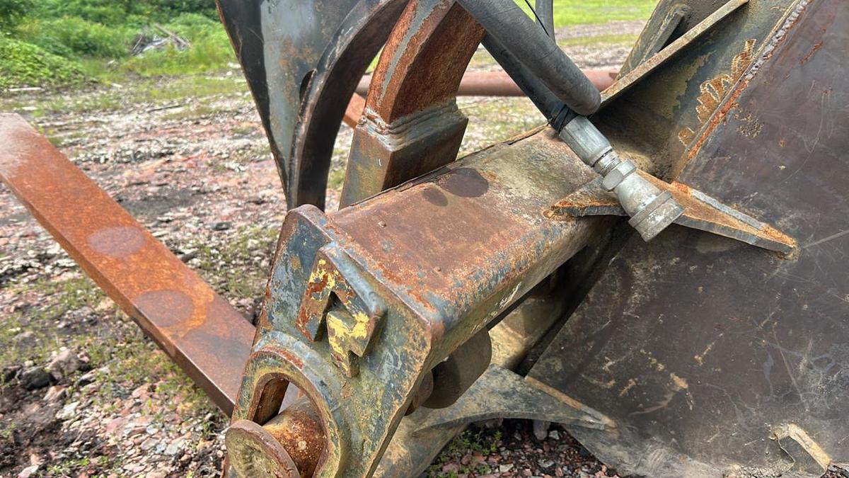 Used Loader Forks with Hyd Clamp