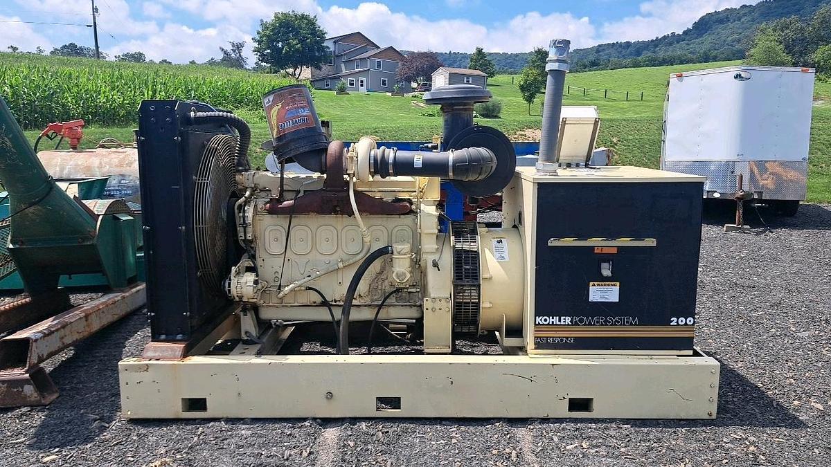 Used Detroit 671 Genset with Kohler 200R0ZD Generator