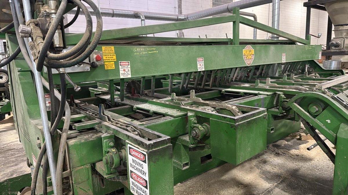 Used 5 Blade Morgan Double End Trimsaw