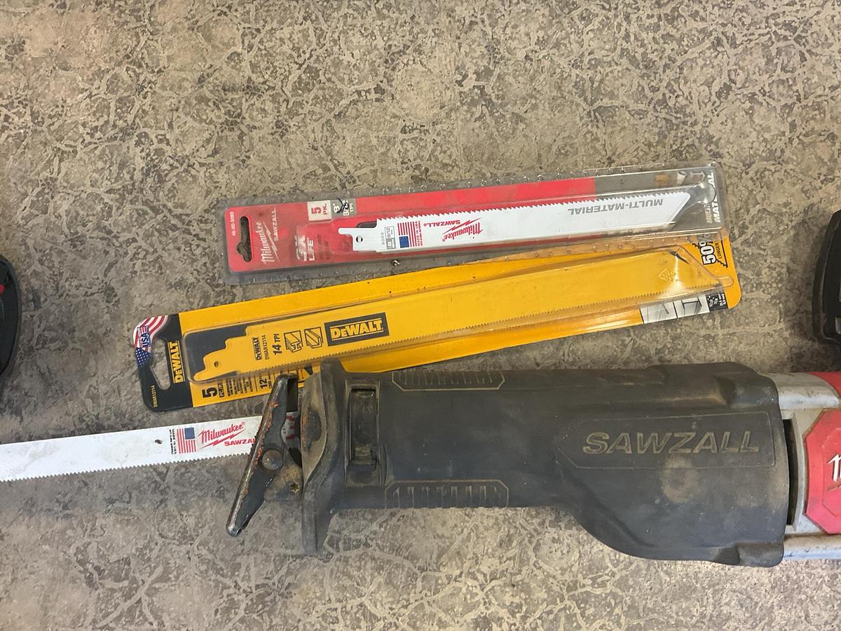 Used Milwaukee Sawzall and Earthquake Air Impact