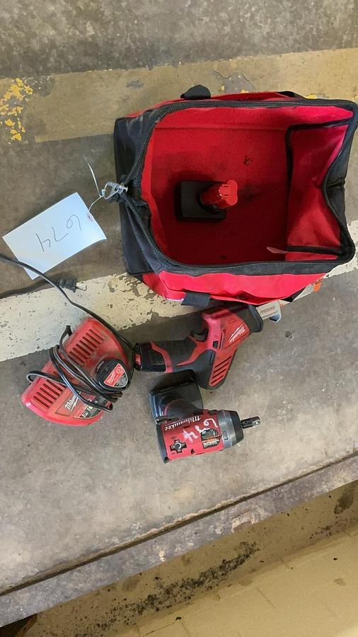 Used Milwaukee Impact and Reciprocating Saw Set
