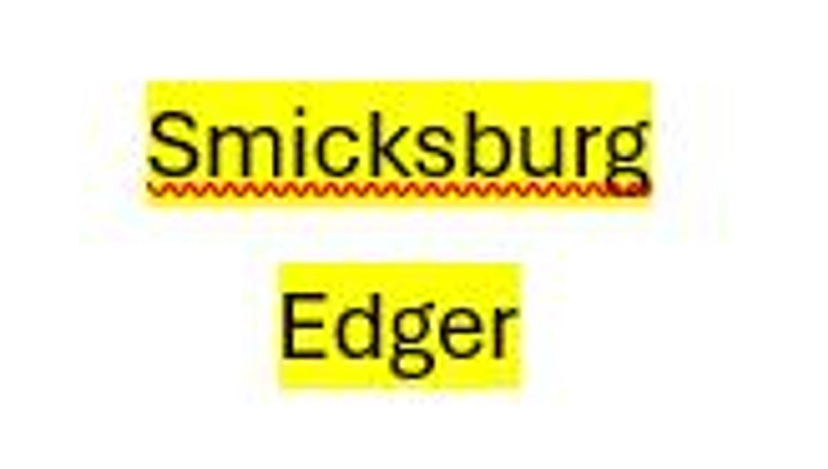 Smicksburg Edger