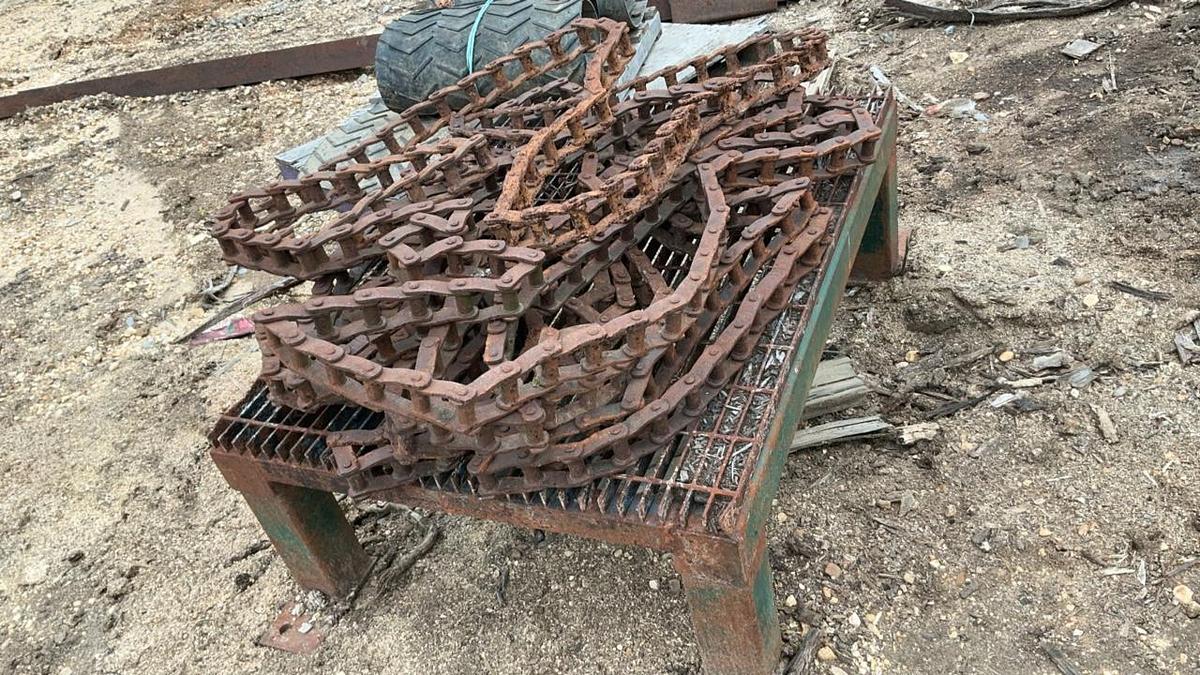 Used Shaft, Sprockets and Chain