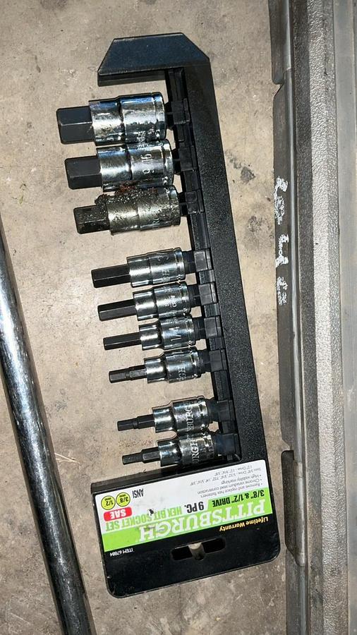 Used Breaker Bar and Sockets