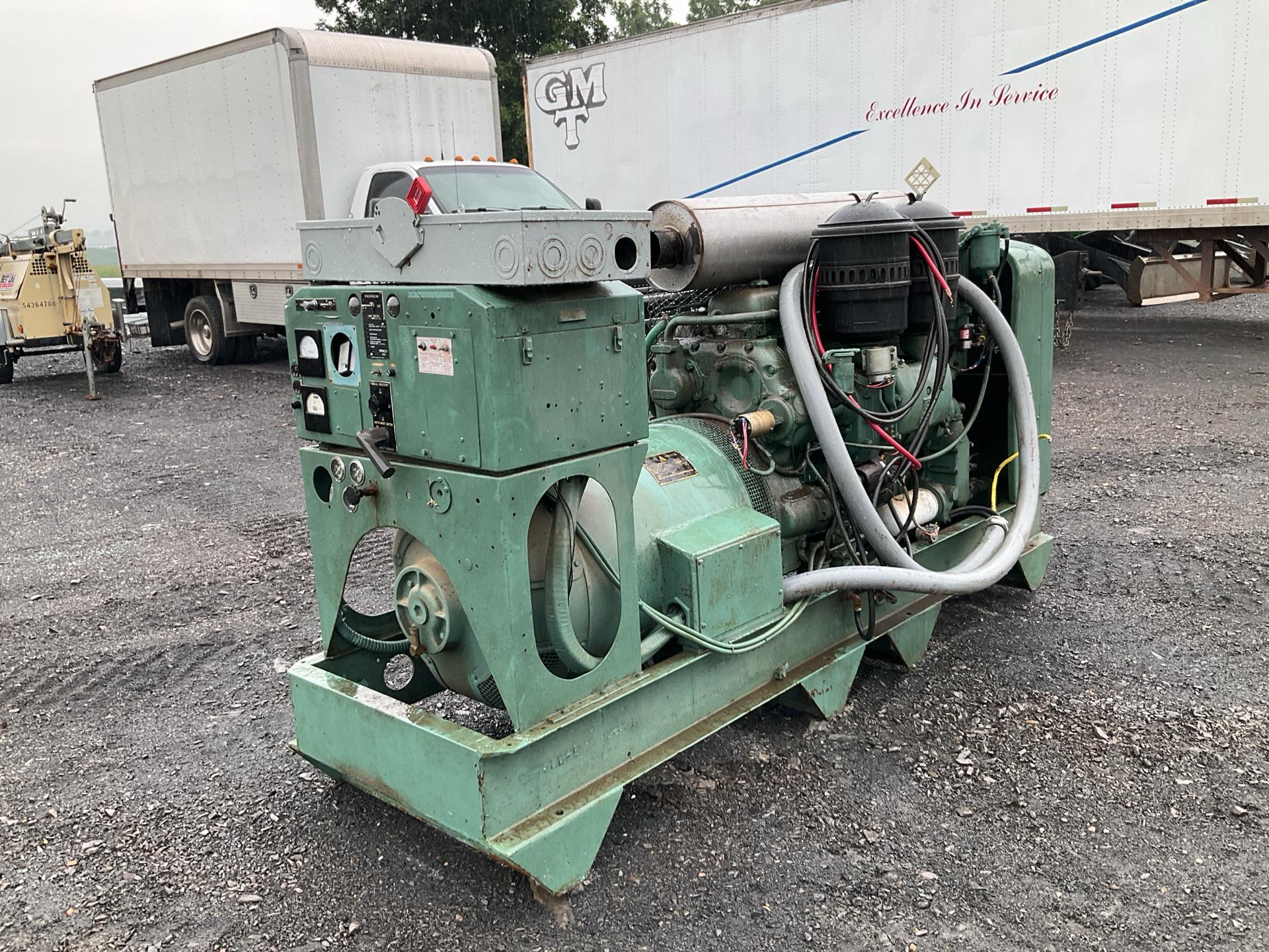 Used Detroit 671 100 KW Genset with Delco A.C. Y1-4634 Generator