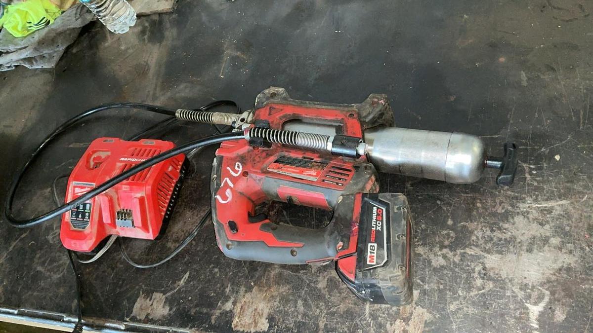 Used Milwaukee Cordless Grease Gun