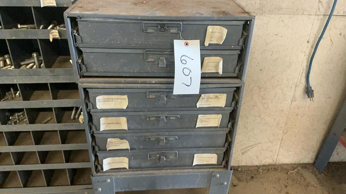 Used Storage Cabinet and Supplies