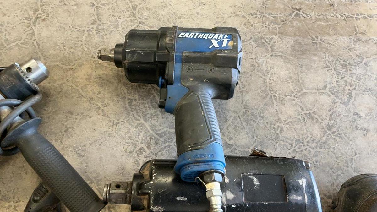 Used Hammer Drill, 4 1/2” Angle Grinder and Impacts