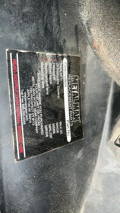 Used Welding Helmet, Floodlights, Misc. Parts and Accessories