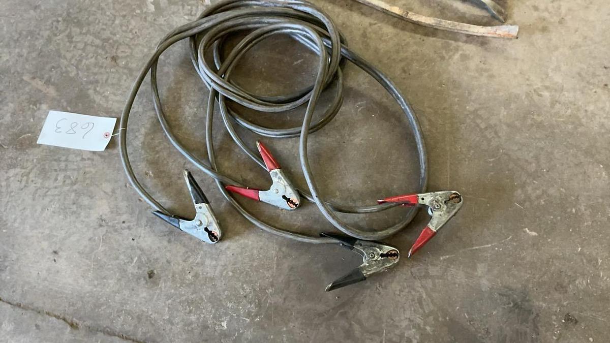 Used Sledge, Pry Bars, and Jumper Cables