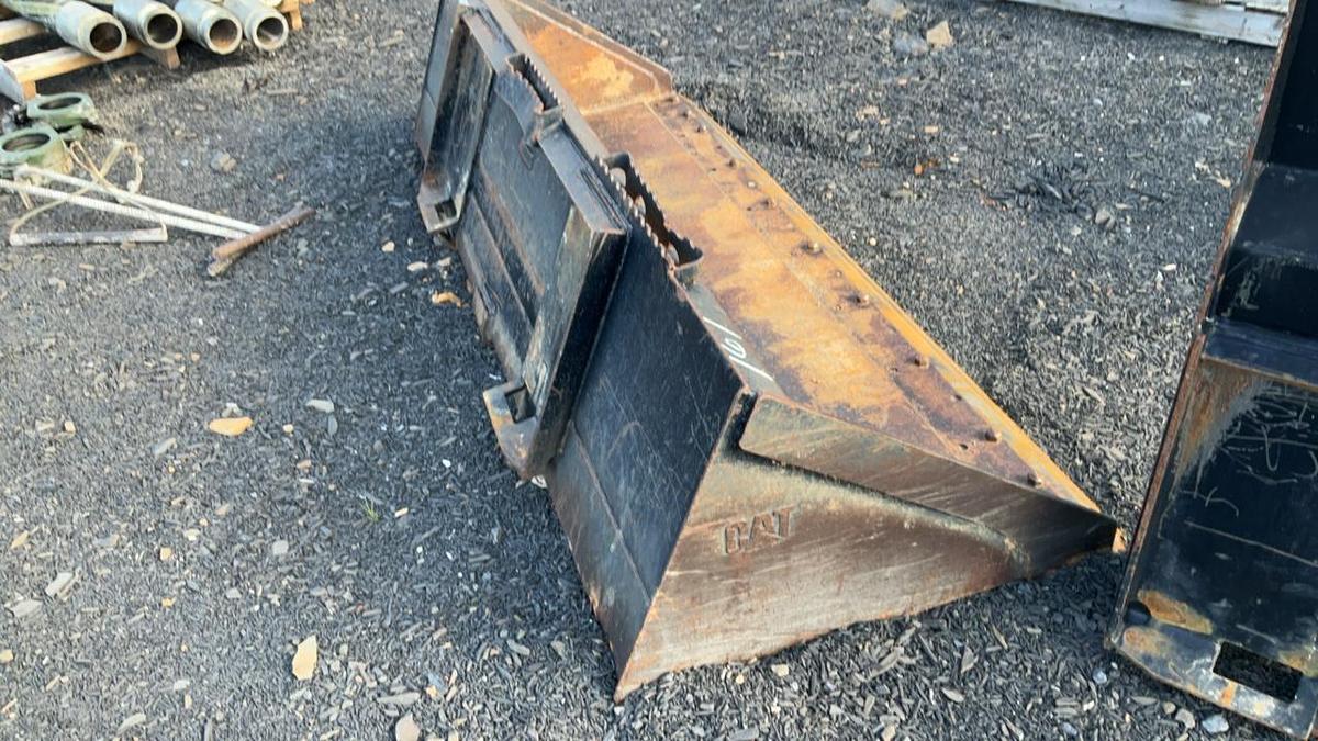 Used 78” Cat Skid Steer Bucket