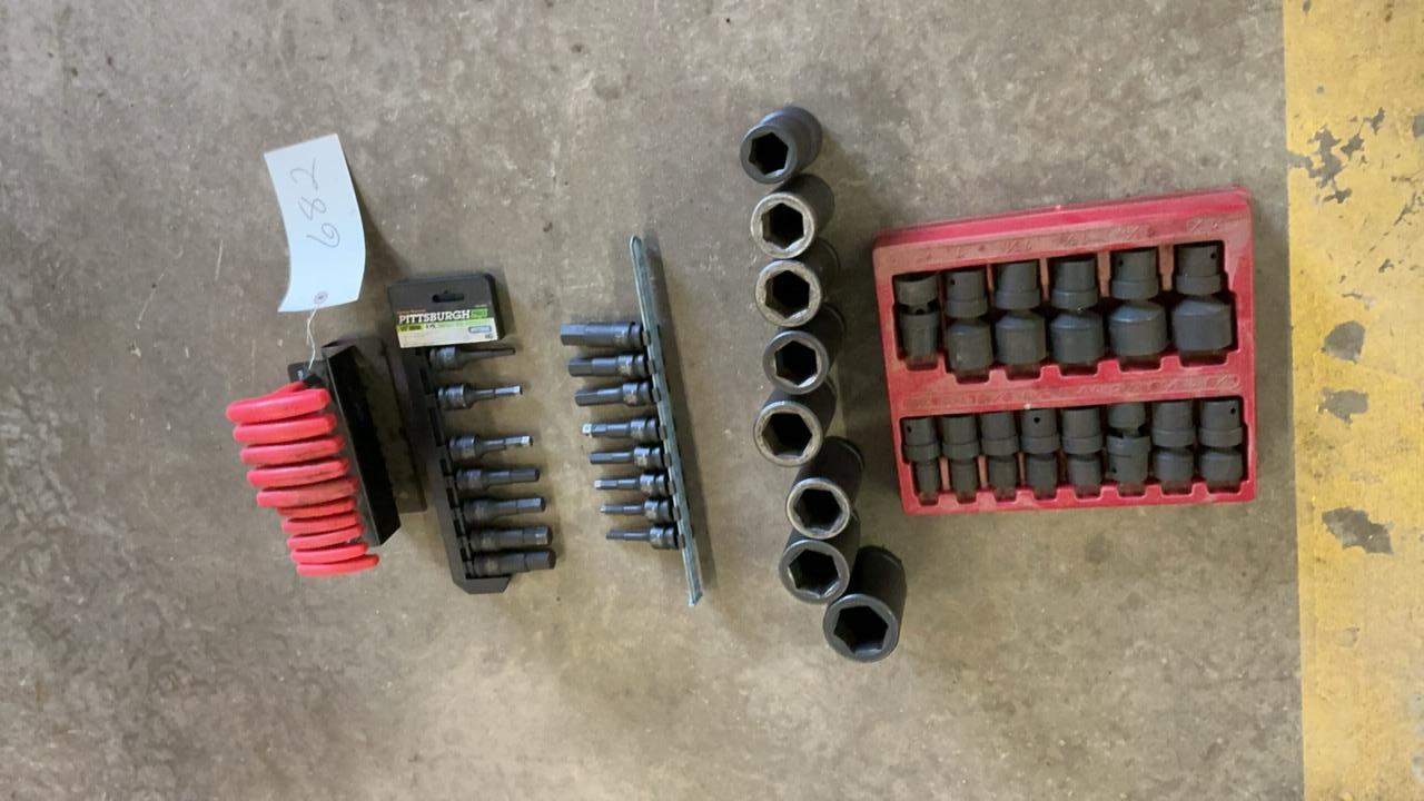 Used Socket Sets and Hex Wrenches