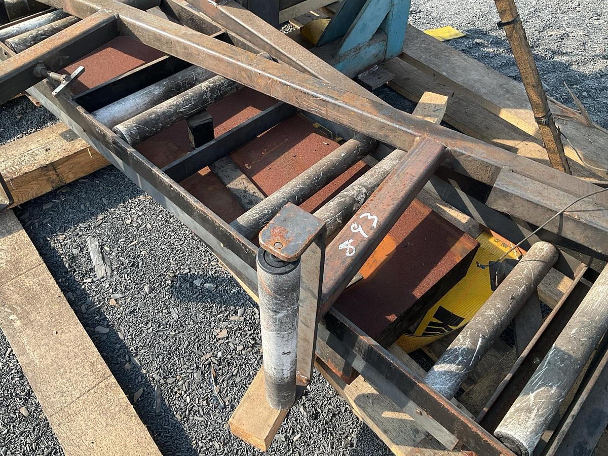 Used Armstrong Hammering Bench with Stretcher Roller and Welding Clamp