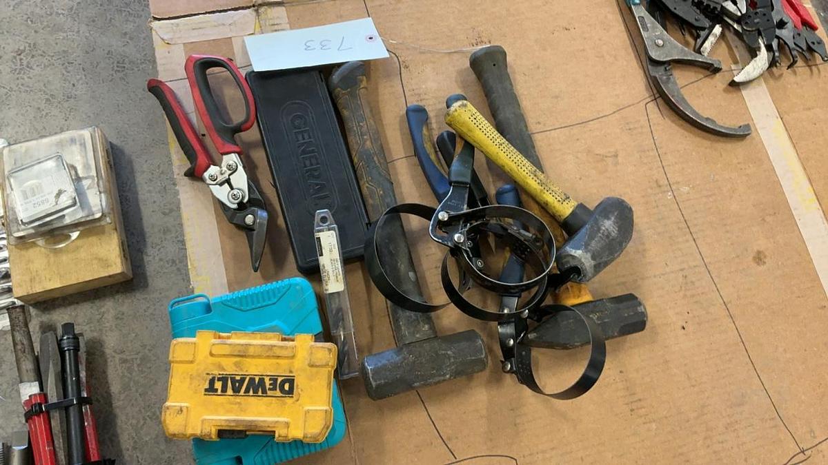 Used Filter Wrenches, Sledges, and Various Tools