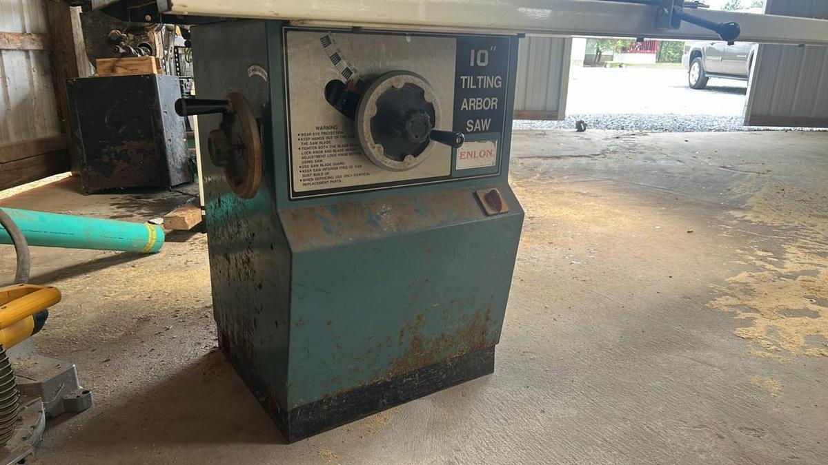 Used 10" Tilting Arbor Elon ENHTB10 Table Saw