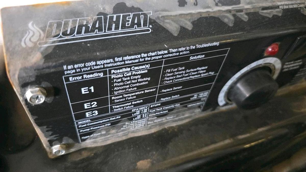 Used Duraheat Space Heater