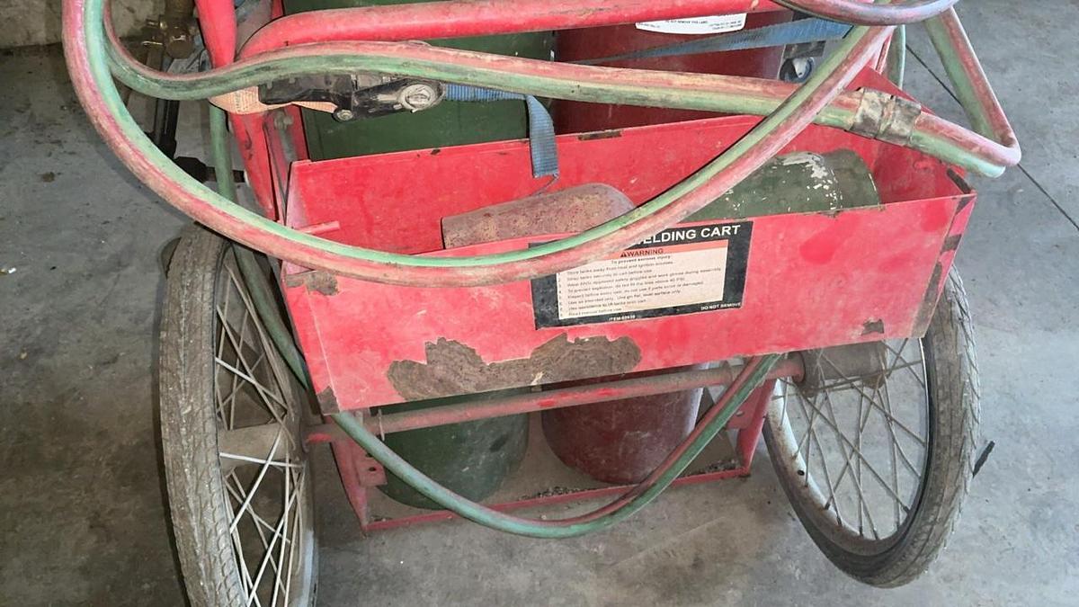 Used Cutting Torch Set on Cart