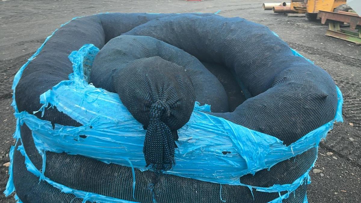 Used Erosion Control Tube