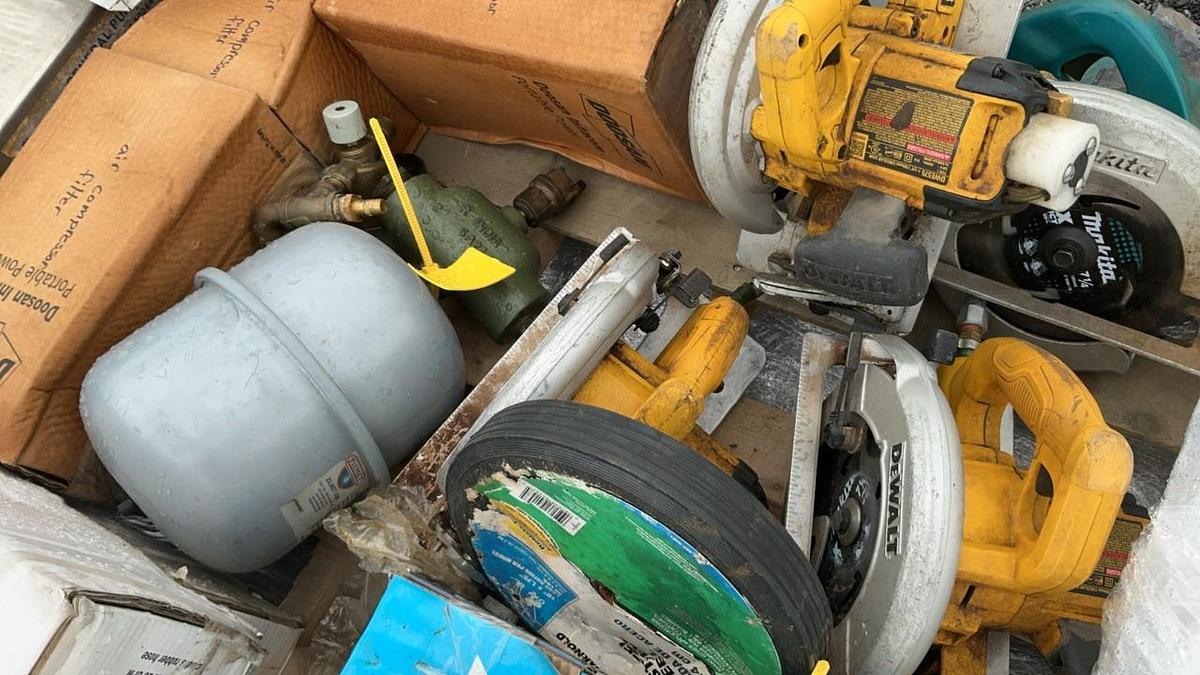 Used Water Heaters, Circle Saws, and Misc. Parts and Accessories