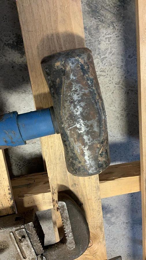 Used Hydraulic/Air Jack, Sledge and Assorted Tools