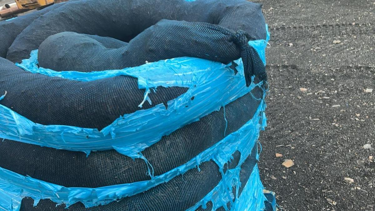 Used Erosion Control Tube