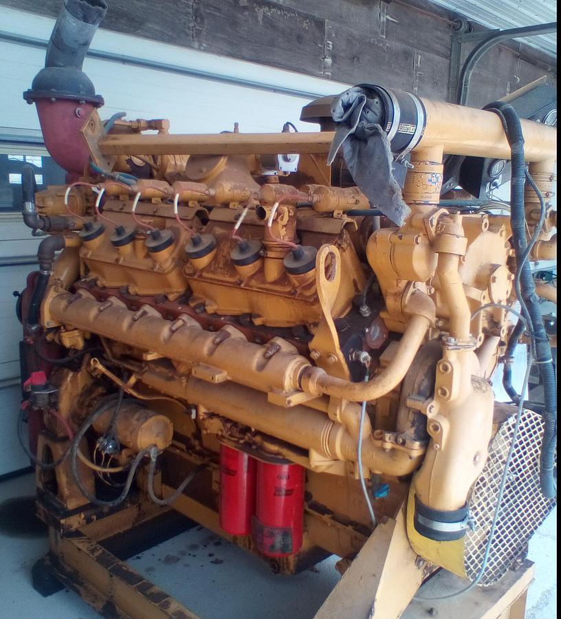 Used 3412 Cat Nat. Gas 185KW Genset + Air Compressor