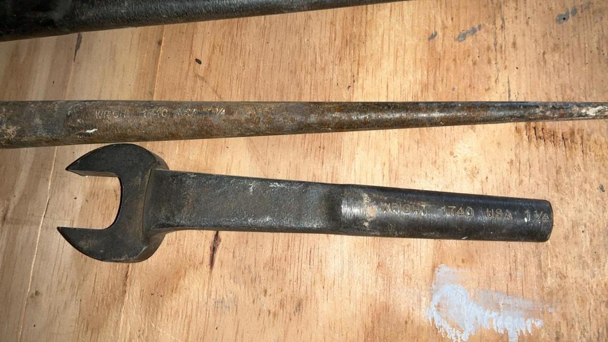 Used Spud Wrenches and Wire Brushes