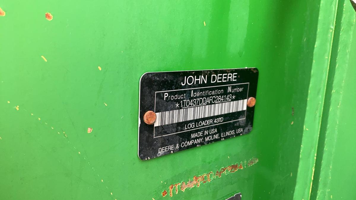 Used 2015 John Deere 437D Knuckleboom Loader