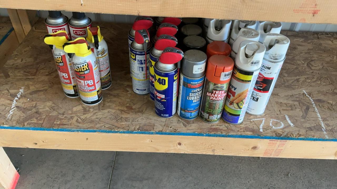 Used Misc. Paint,Cleaner and Lubricant