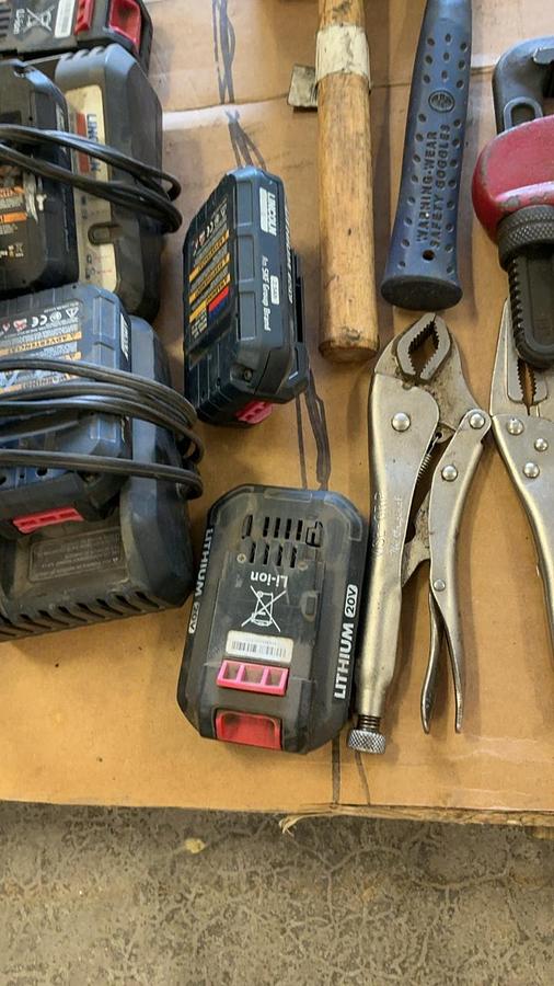 Used Lincoln Battery Grease Gun, Batteries, and Parts