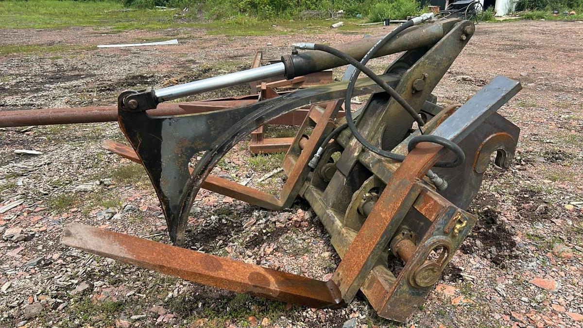 Used Loader Forks with Hyd Clamp