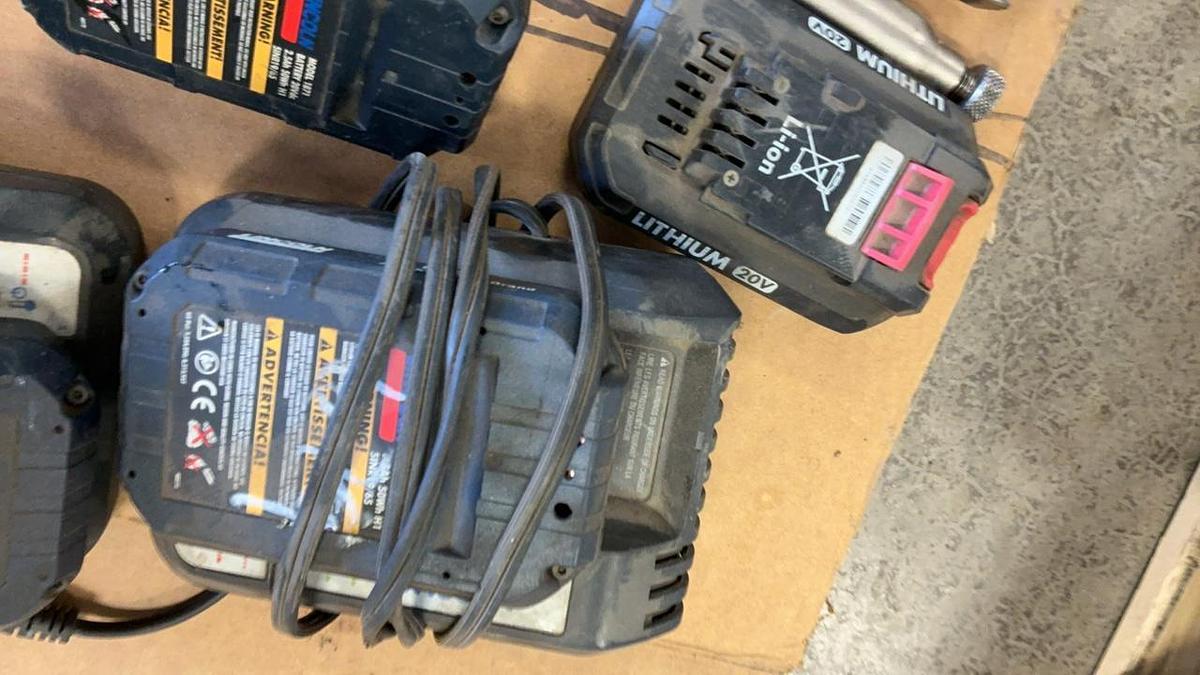 Used Lincoln Battery Grease Gun, Batteries, and Parts