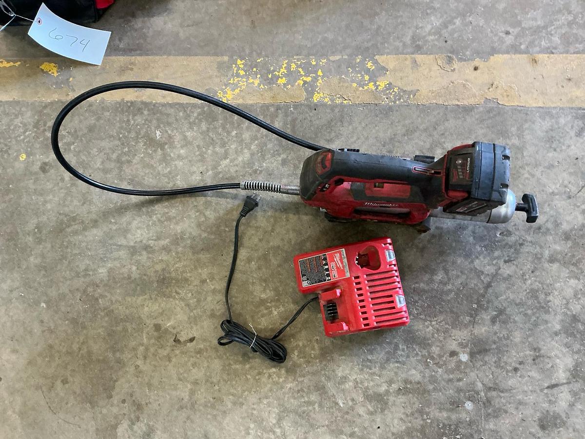 Used Milwaukee Cordless Grease Gun