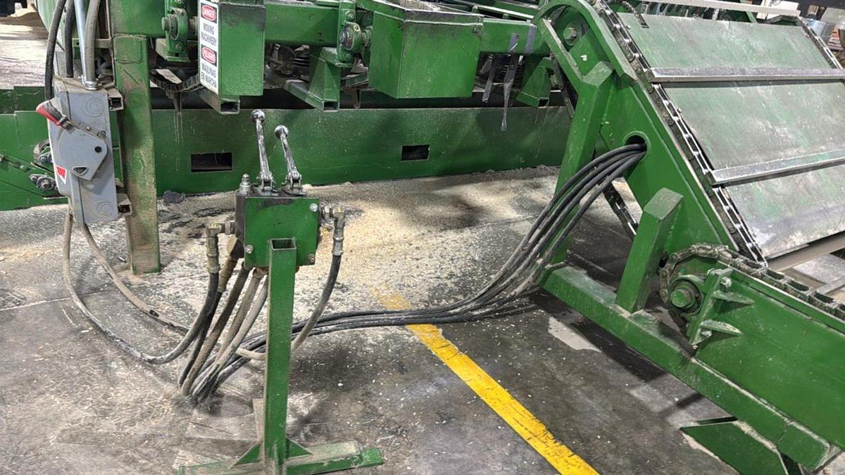 Used 5 Blade Morgan Double End Trimsaw