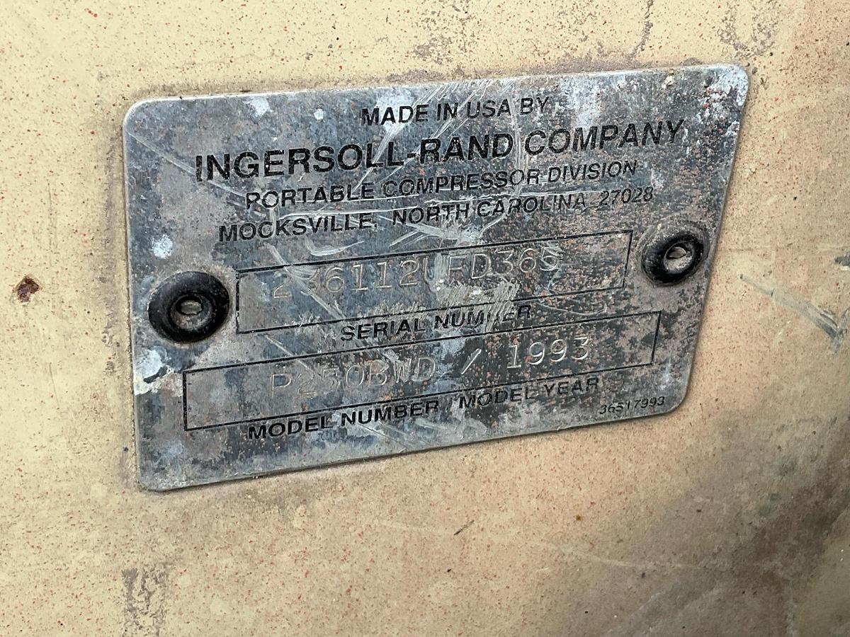 Used 1993 Ingersoll Rand P250BWD Portable Air Compressor