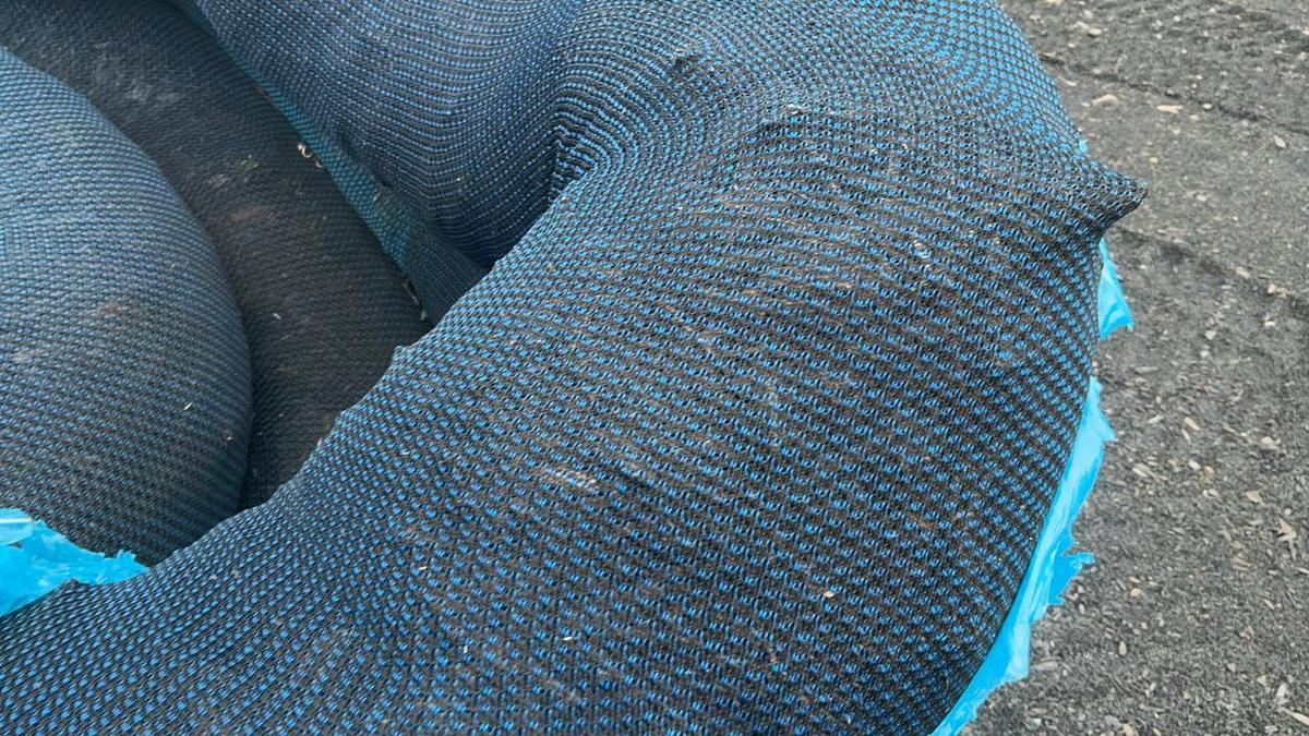 Used Erosion Control Tube