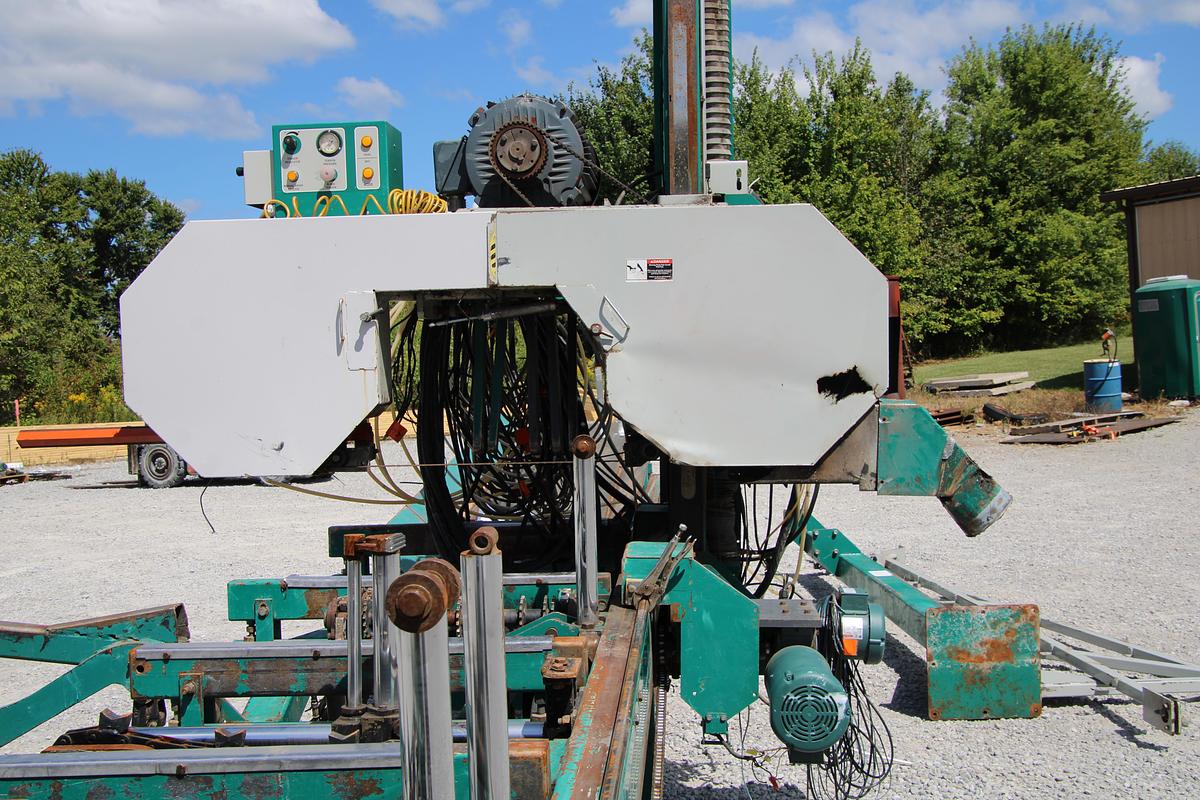 Used LT300 Wood-Mizer Thin Kerf Head Rig w/Cab & Conveyor