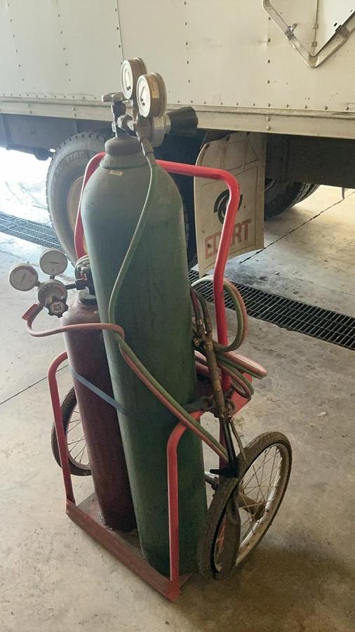 Used Cutting Torch Set on Cart