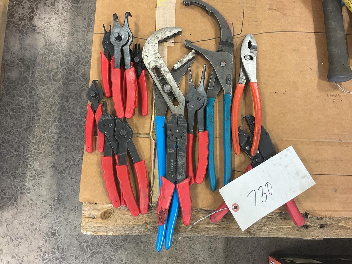 Used Snap Ring Pliers and Filter Wrench