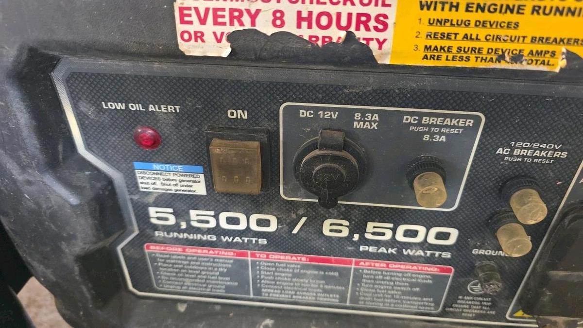 Used Predator 6500 Watt Generator