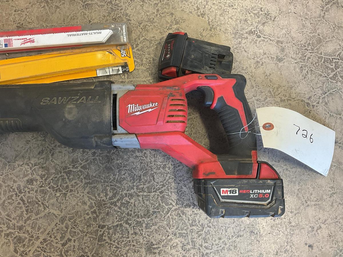 Used Milwaukee Sawzall and Earthquake Air Impact