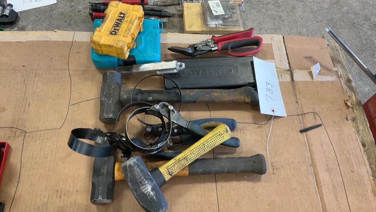 Used Filter Wrenches, Sledges, and Various Tools