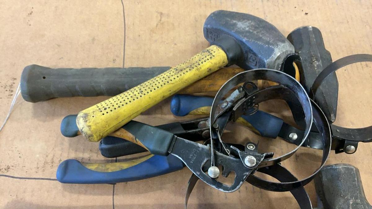 Used Filter Wrenches, Sledges, and Various Tools