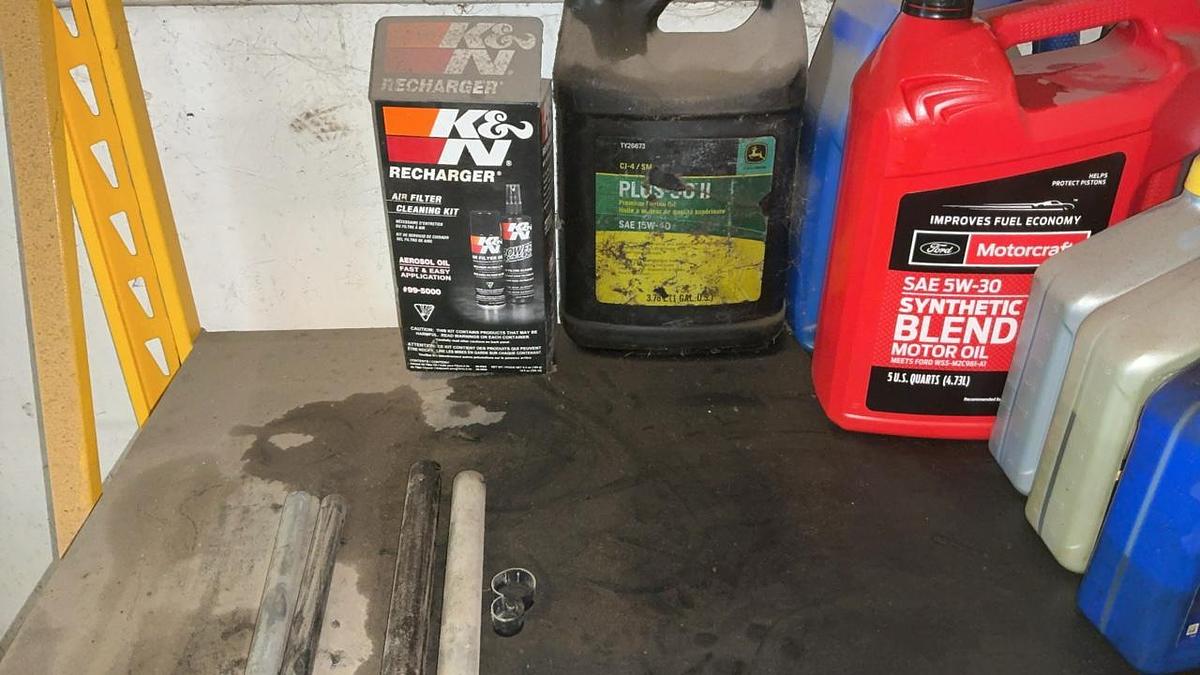 Used Dewalt Shelf and Misc. Grease and Oil
