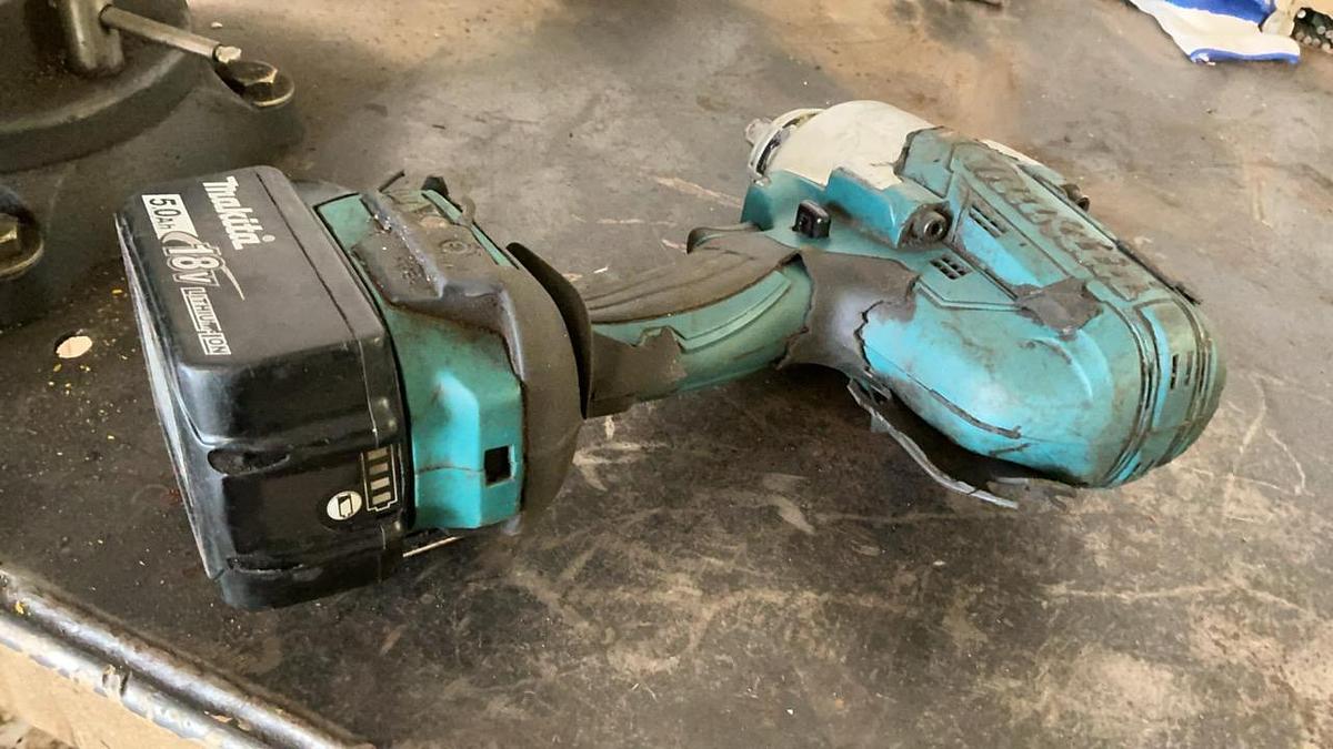Used Makita Reciprocating Saw, Impact Driver, and Battery Charger