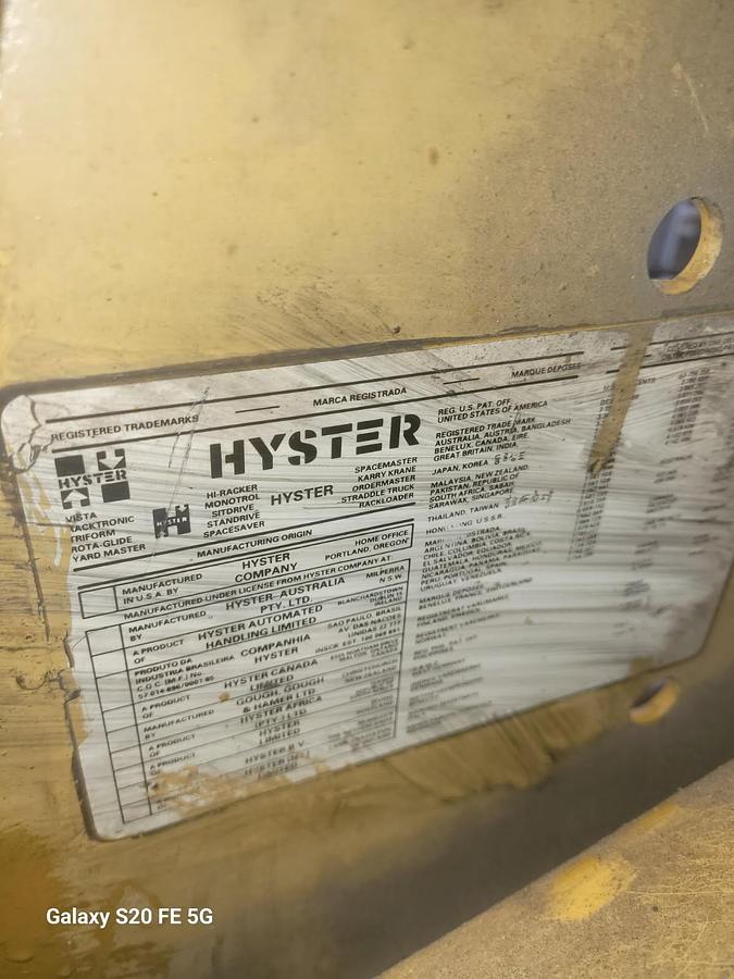 Used Hyster 6000 Stand On Forklift